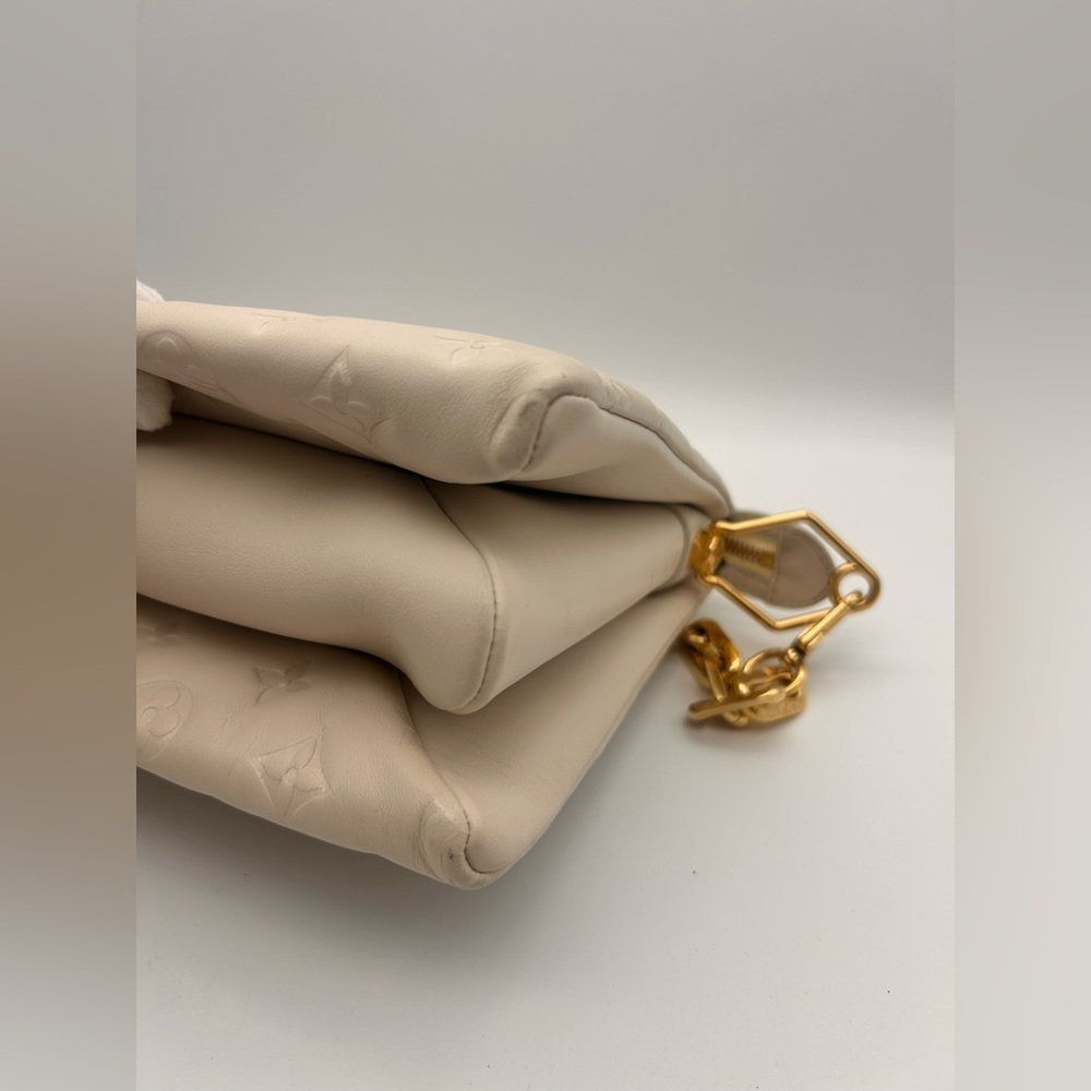 Louis Vuitton Coussin PM Cream Monogram Empreinte Gold Chain Strap - Picture 11 of 16